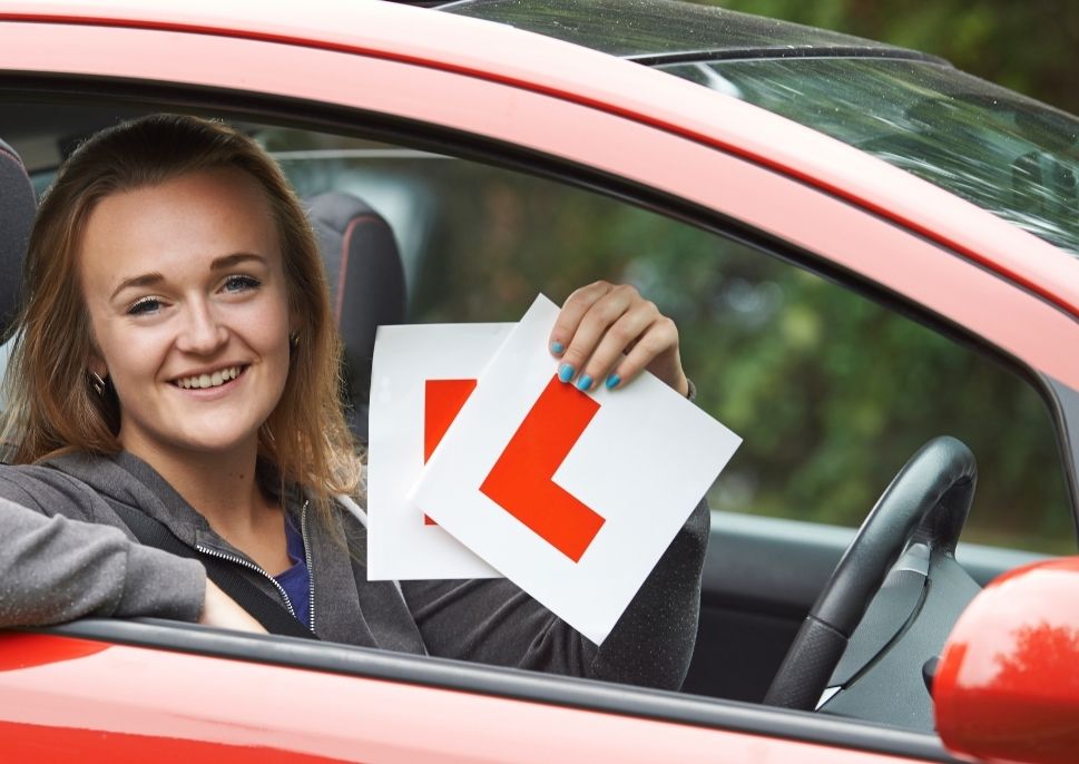 Learner Driver with L plate